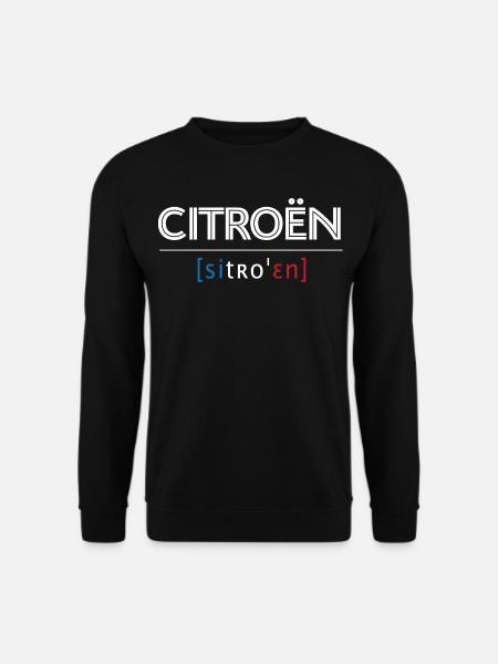 Citroën Uitspraak Franse Vlag - Uniseks sweater - zwart