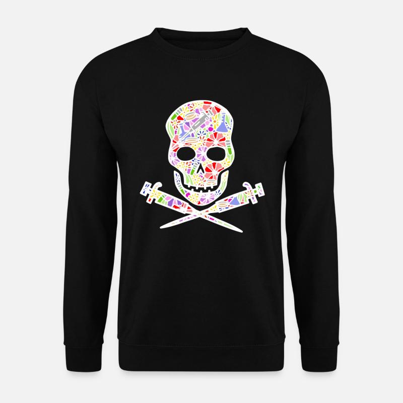 Science till I die floral (white) - Unisex Pullover - Schwarz