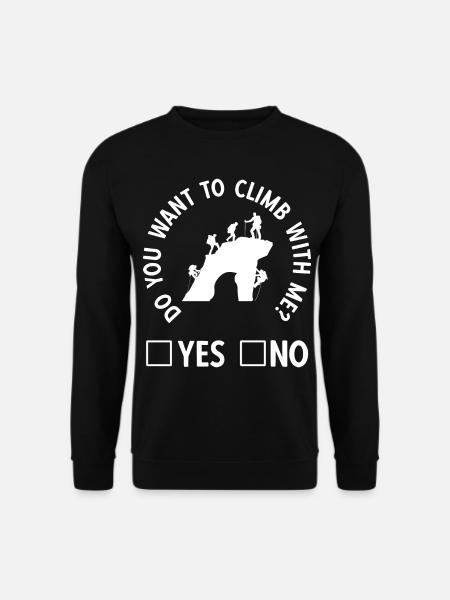 Klettern Bouldern - Unisex Pullover - Schwarz