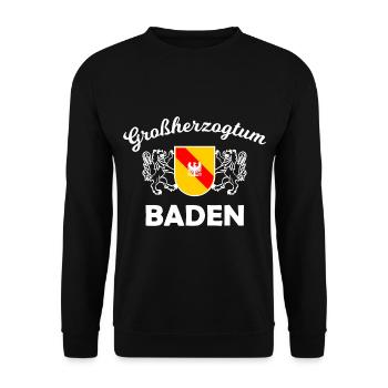 Die Badenser kommen - Unisex Pullover - Schwarz - Vorne - Alina (178cm) & Michal (187cm)