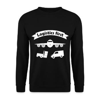 Equipe Transport & Logistique - Sweat-shirt Unisexe - noir - Devant - Alina (178cm) & Michal (187cm)