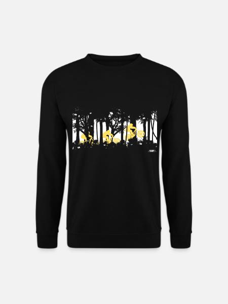 forest jump - Unisex Pullover - Schwarz