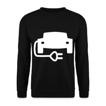 Les véhicules électriques - Sweat-shirt Unisexe - noir - Devant - Alina (178cm) & Michal (187cm)