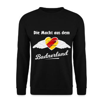 Das schöne Badnerland - Unisex Pullover - Schwarz - Vorne - Alina (178cm) & Michal (187cm)