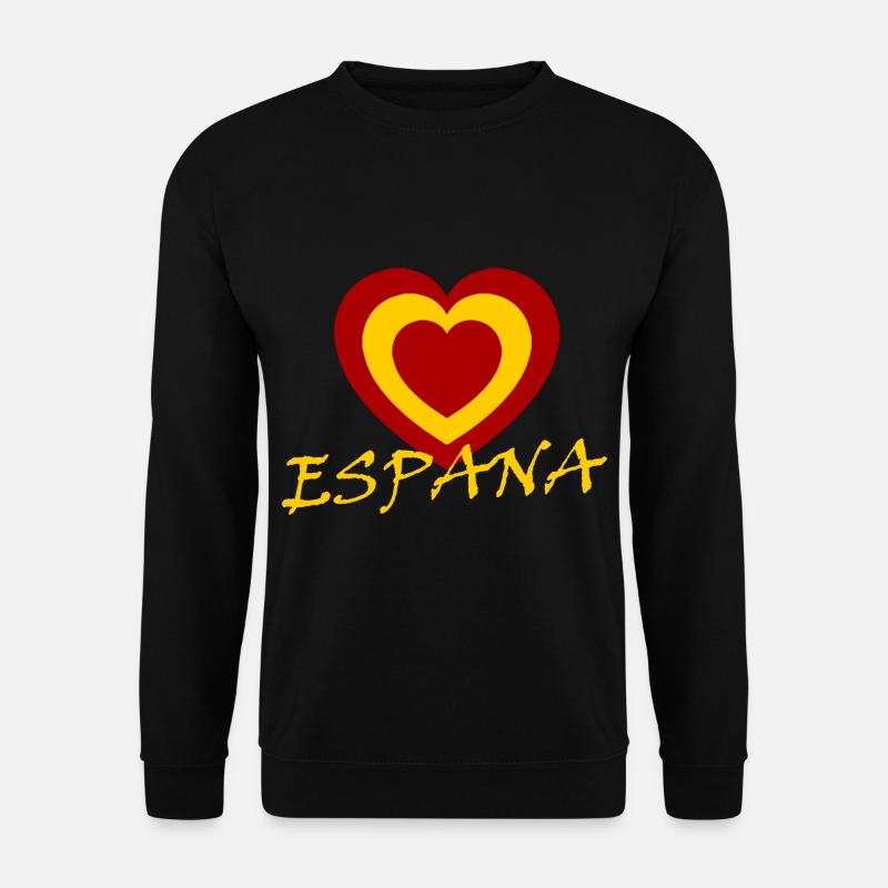 A heart for Spaniards - Unisex Sweatshirt - black