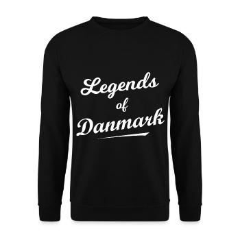 The fans from Denmark - Unisex Sweatshirt - black - Front - Alina (178cm) & Michal (187cm)