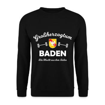 Das schöne Badnerland - Unisex Pullover - Schwarz - Vorne - Alina (178cm) & Michal (187cm)