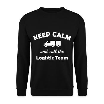 Les logisticiens arrivent - Sweat-shirt Unisexe - noir - Devant - Alina (178cm) & Michal (187cm)