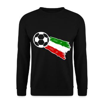 The footballers from Italy - Unisex Sweatshirt - black - Front - Alina (178cm) & Michal (187cm)