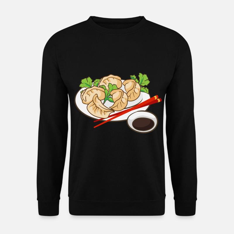 Dumplings Plat - Sweat-shirt Unisexe - noir