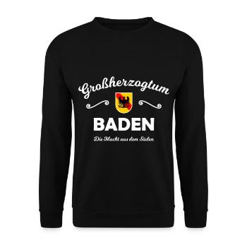 Die Süddeutschen im Badnerland - Unisex Pullover - Schwarz - Vorne - Alina (178cm) & Michal (187cm)