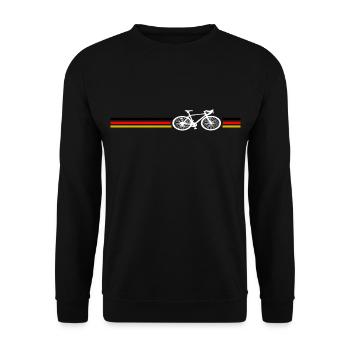 Vélo de vélo de course retro design - Sweat-shirt Unisexe - noir - Devant - Alina (178cm) & Michal (187cm)