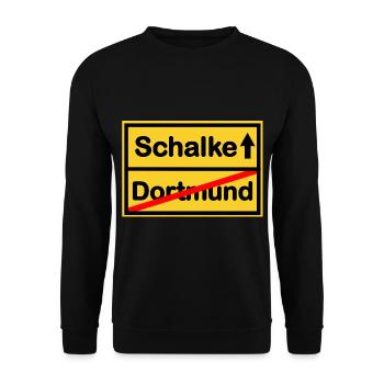 Die Schalker - Unisex Pullover - Schwarz - Vorne - Alina (178cm) & Michal (187cm)
