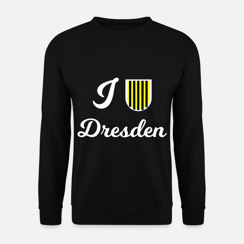 Zuhause in Dresden - Unisex Pullover - Schwarz