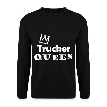 La reine des camions - Sweat-shirt Unisexe - noir - Devant - Alina (178cm) & Michal (187cm)