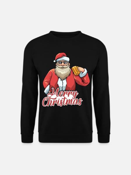 Weihnachten Weihnachtsmann Geschenke - Unisex Pullover - Schwarz