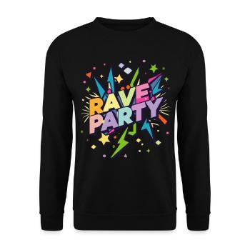 Rave Party Festival - Sweat-shirt Unisexe - noir - Devant - Alina (178cm) & Michal (187cm)