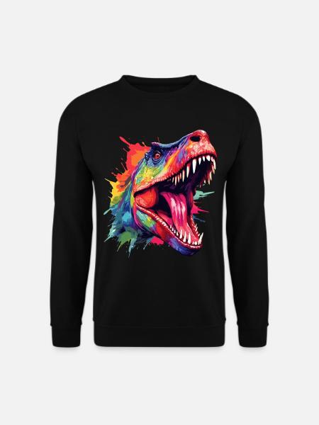 T-rex Dinosaure - Sweat-shirt Unisexe - noir