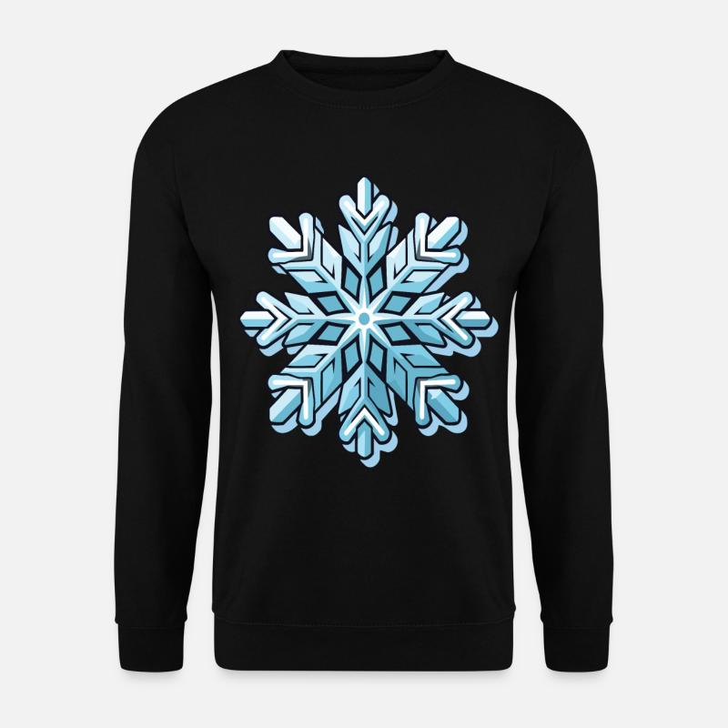 Schneeflocke - Unisex Pullover - Schwarz