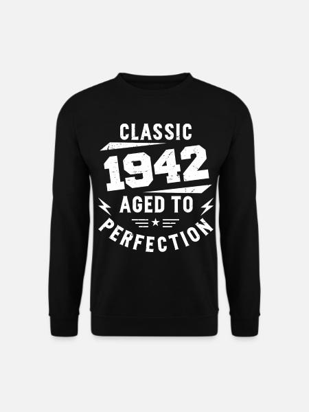 1942 Classic 1942 Vintage 1942 Geburtstagsgeschenk - Unisex Pullover - Schwarz