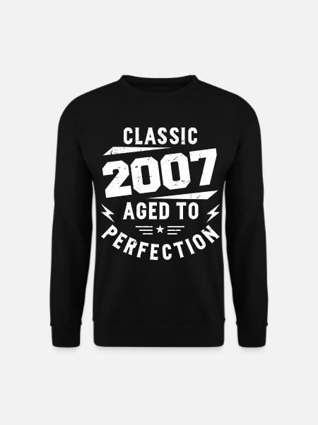 2007 Classic 2007 Vintage Geburtstagsgeschenk 2007 - Unisex Pullover - Schwarz