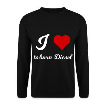 Les fans de voiture et de diesel - Sweat-shirt Unisexe - noir - Devant - Alina (178cm) & Michal (187cm)