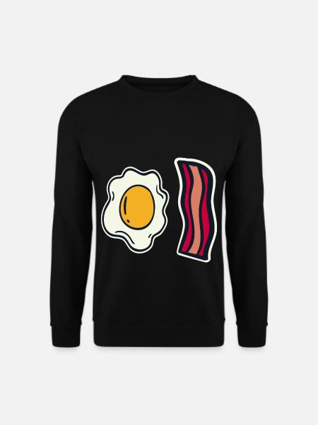 Ei und Speck - Unisex Pullover - Schwarz
