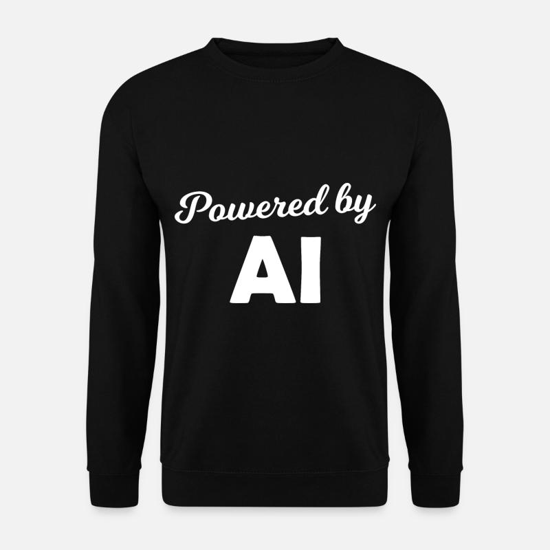 Powered by AI - Unisex Sweatshirt - black