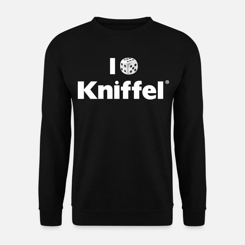 Kniffel Ich Liebe Kniffel - Unisex Pullover - Schwarz