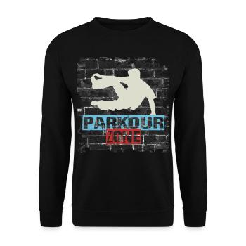 Parkour - Unisex Pullover - Schwarz - Vorne - Alina (178cm) & Michal (187cm)