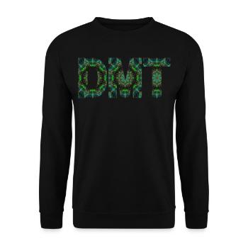 DMT psychedelischer Trip Ayahuasca - Unisex Pullover - Schwarz - Vorne - Alina (178cm) & Michal (187cm)