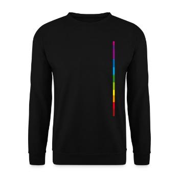 Regenbogen - Unisex Pullover - Schwarz - Vorne - Alina (178cm) & Michal (187cm)