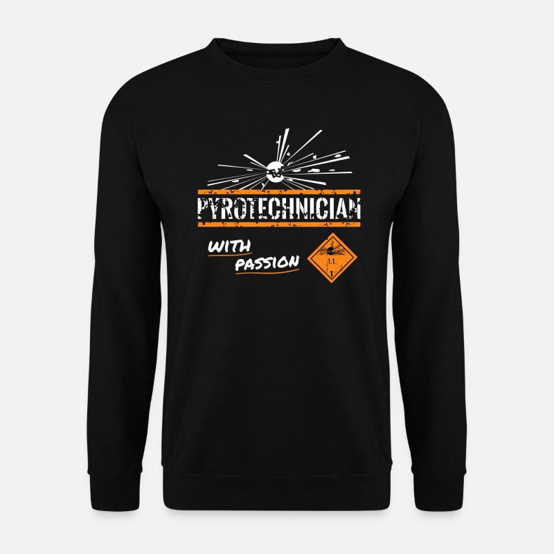 Pyrotechniker mit Leidenschaft - Unisex Pullover - Schwarz