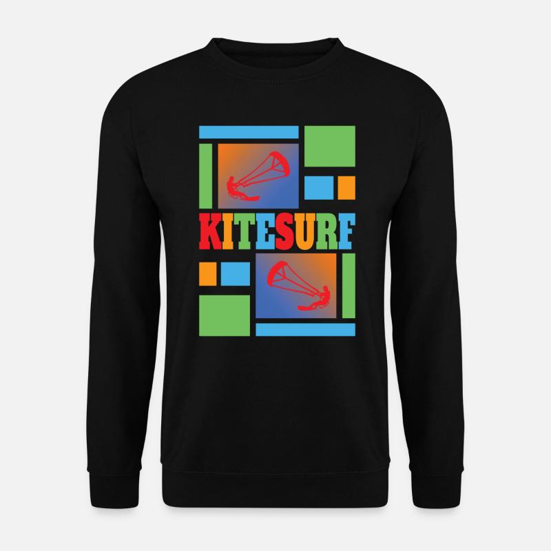 Kite Surfing - Kitesurfen - Kitesurf - Unisex Pullover - Schwarz