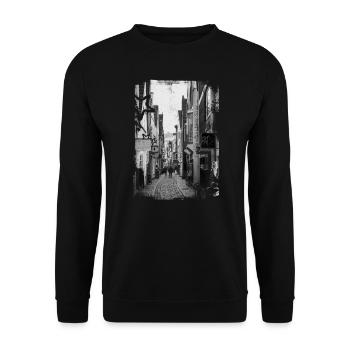 Bremen - Unisex Sweatshirt - black - Front - Alina (178cm) & Michal (187cm)