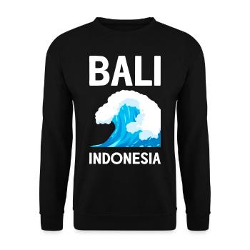 Bali - Unisex Sweatshirt - black - Front - Alina (178cm) & Michal (187cm)