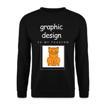 Designer Graphic Designer Graphic Designer Artist - Unisex Sweatshirt - black - Front - Alina (178cm) & Michal (187cm)