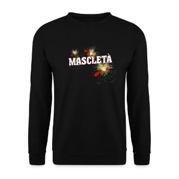 Mascleta Rouge - Sweat-shirt Unisexe - noir - Devant - Alina (178cm) & Michal (187cm)