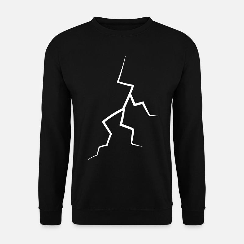 Blitz Blitzschlag Icon - Unisex Pullover - Schwarz