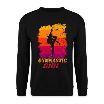 Gymnastique Filles Gymnaste Acrobaties - Sweat-shirt Unisexe - noir - Devant - Alina (178cm) & Michal (187cm)