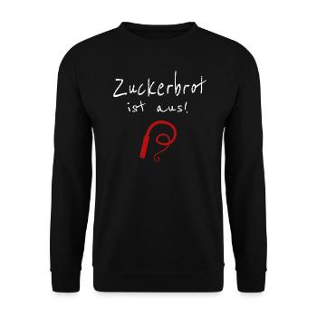 Zuckerbrot Ist Aus Humor Sarkasmus Geschenkidee - Unisex Pullover - Schwarz - Vorne - Alina (178cm) & Michal (187cm)