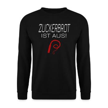 Zuckerbrot Ist Aus Humor Sarkasmus Geschenkidee - Unisex Pullover - Schwarz - Vorne - Alina (178cm) & Michal (187cm)