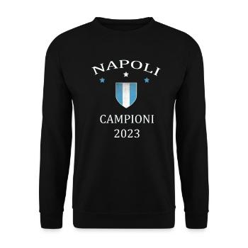 Napoli Campioni 2023 - Unisex Pullover - Schwarz - Vorne - Alina (178cm) & Michal (187cm)