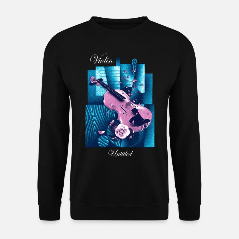 Geigen-Ästhetik - Unisex Pullover - Schwarz