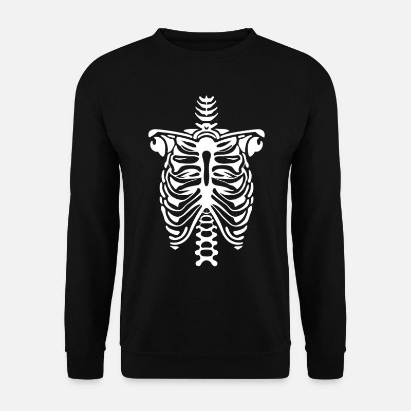 Rib Cage skeleton - Unisex Pullover - Schwarz