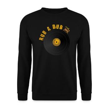 Roots Dub Reggae - Unisex Pullover - Schwarz - Vorne - Alina (178cm) & Michal (187cm)