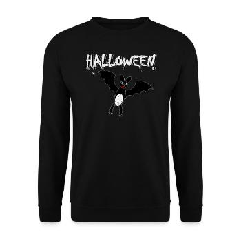 Chauve-souris d’Halloween - Sweat-shirt Unisexe - noir - Devant - Alina (178cm) & Michal (187cm)