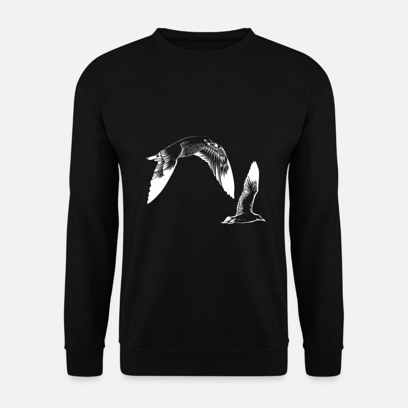 nautic seagulls - Unisex Sweatshirt - black