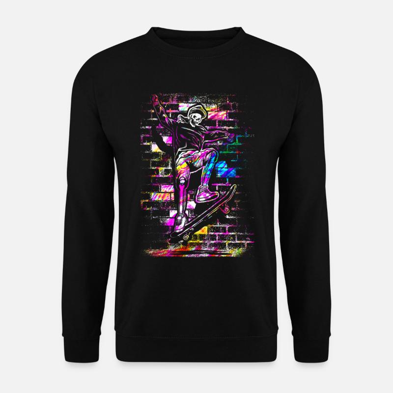 Sk8ing | SK8R | Skate | Skater | Skateboard - Unisex Pullover - Schwarz