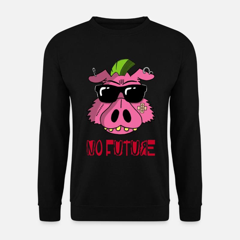 Punk Pig - Unisex Sweatshirt - black